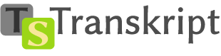 Transkript online - logo